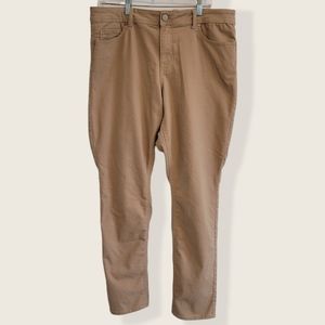 KHAKI Jordache Midrise Skinny Pants (size 18)